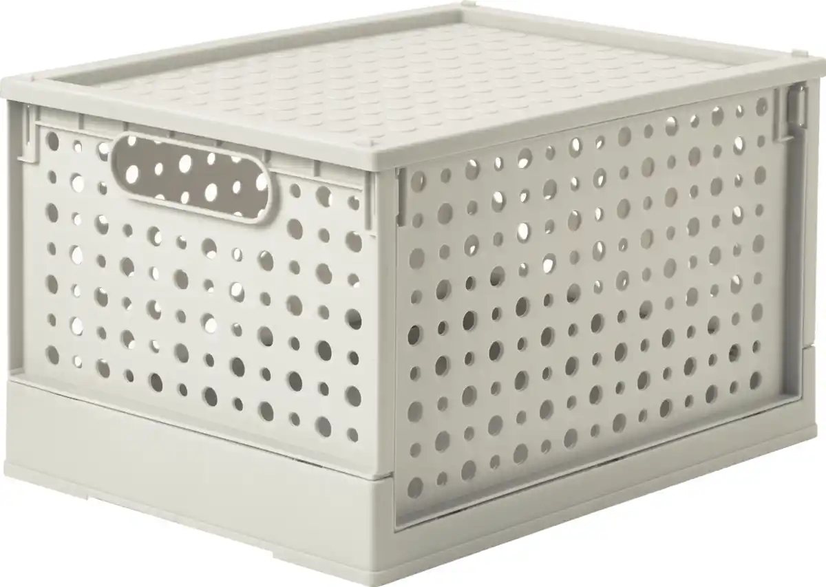 Bild 1 von IDEENWELT Klappbox mit Deckel Hellgrau