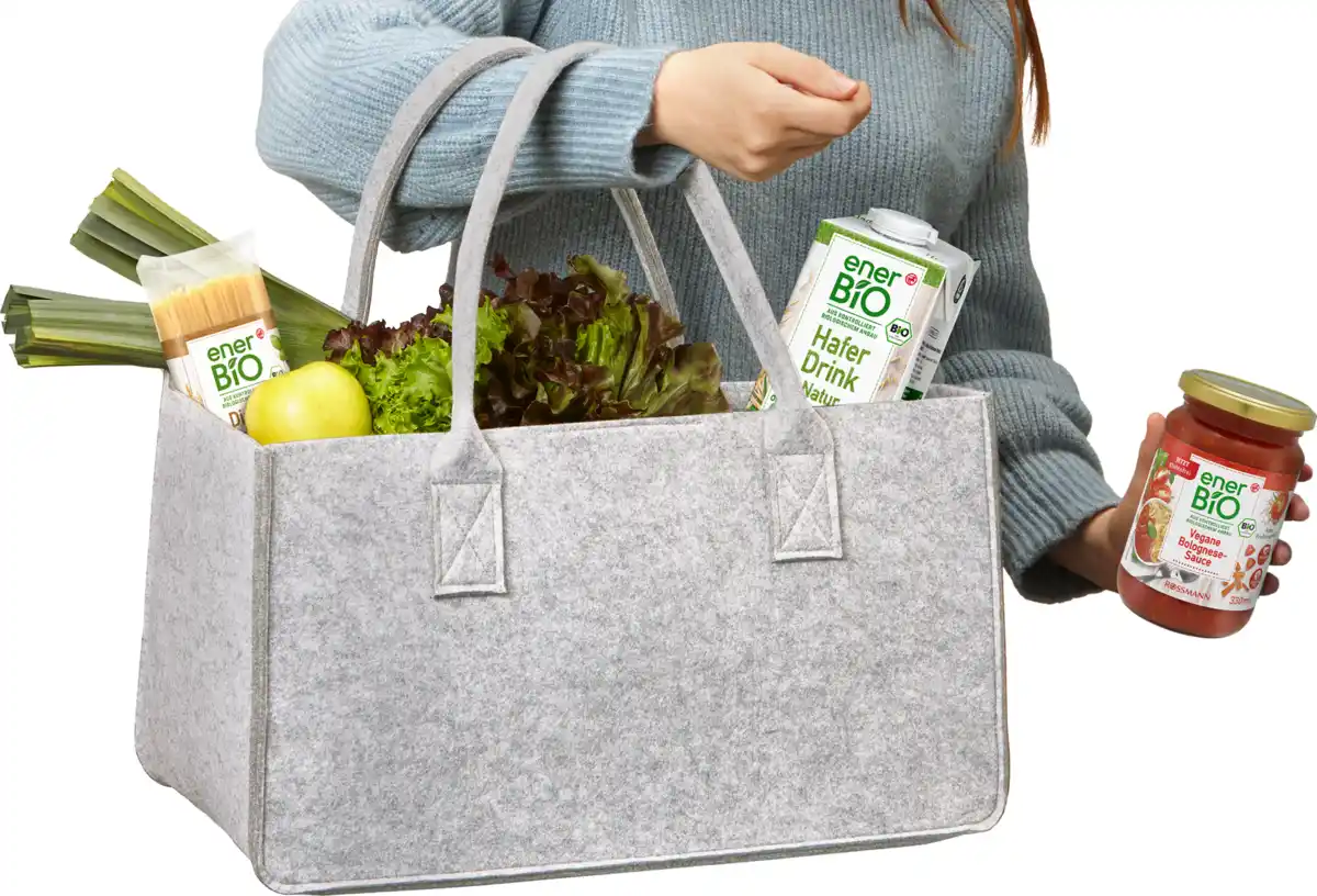 Bild 4 von IDEENWELT Filztasche hellbraun