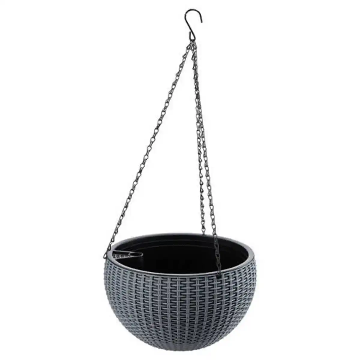 Bild 1 von BELAVI Kunststoff Hängetopf, Dunkelgrau