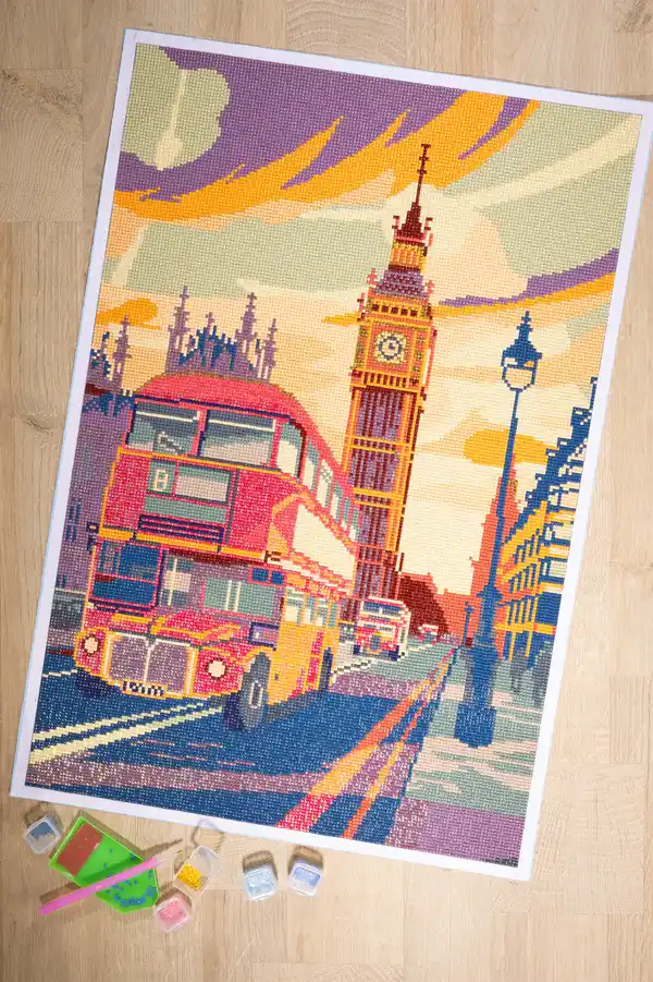 Bild 4 von IDEENWELT Diamond Painting Set London