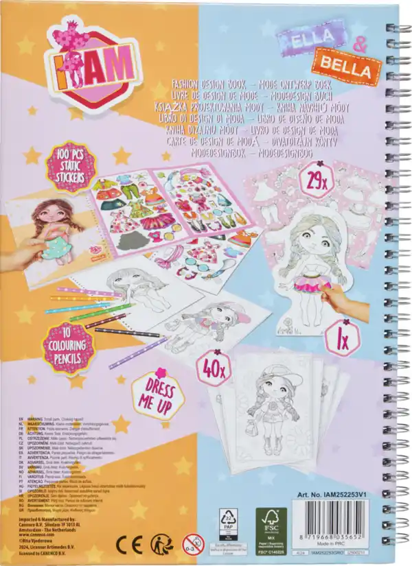 Bild 2 von IDEENWELT Fashion-Design-Buch I AM Ella & Bella