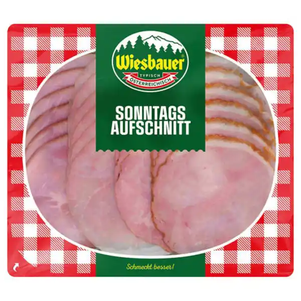 Bild 1 von WIESBAUER Aufschnittsorten 200 g, Sonntags-Aufschnitt