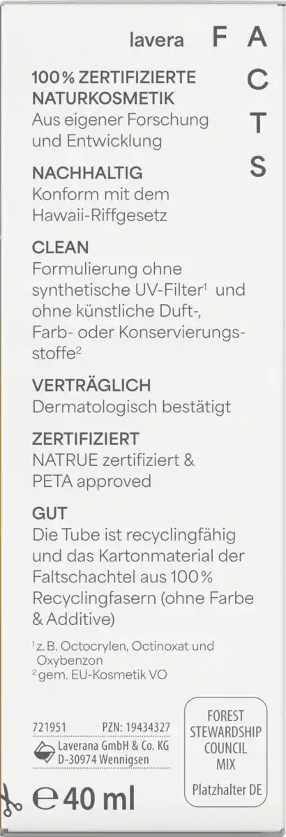 Bild 3 von lavera SONNENFLUID SENSITIV LSF 50, 40 ml