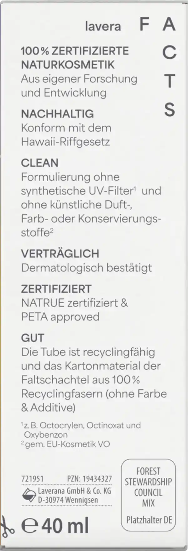 Bild 3 von lavera SONNENFLUID SENSITIV LSF 50, 40 ml