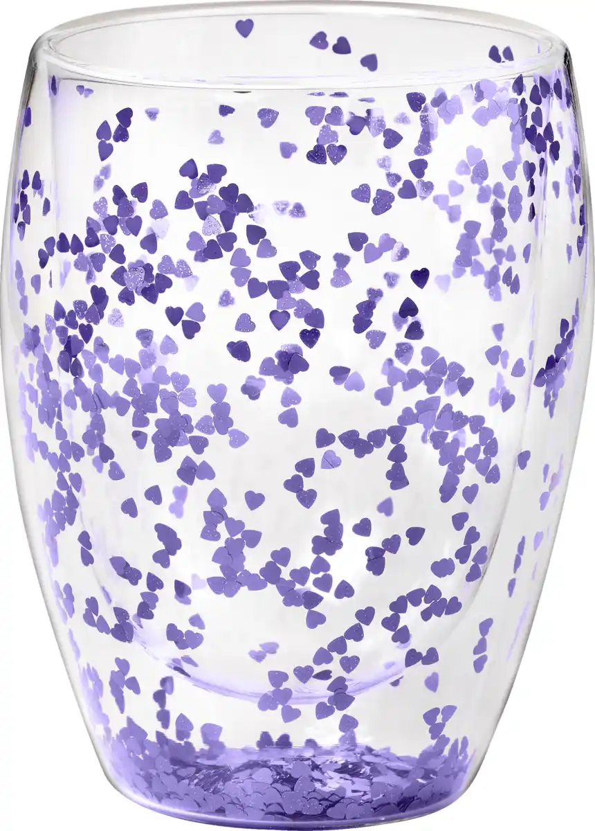 Bild 2 von IDEENWELT Konfettiglas lila