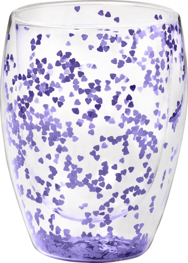 Bild 2 von IDEENWELT Konfettiglas lila