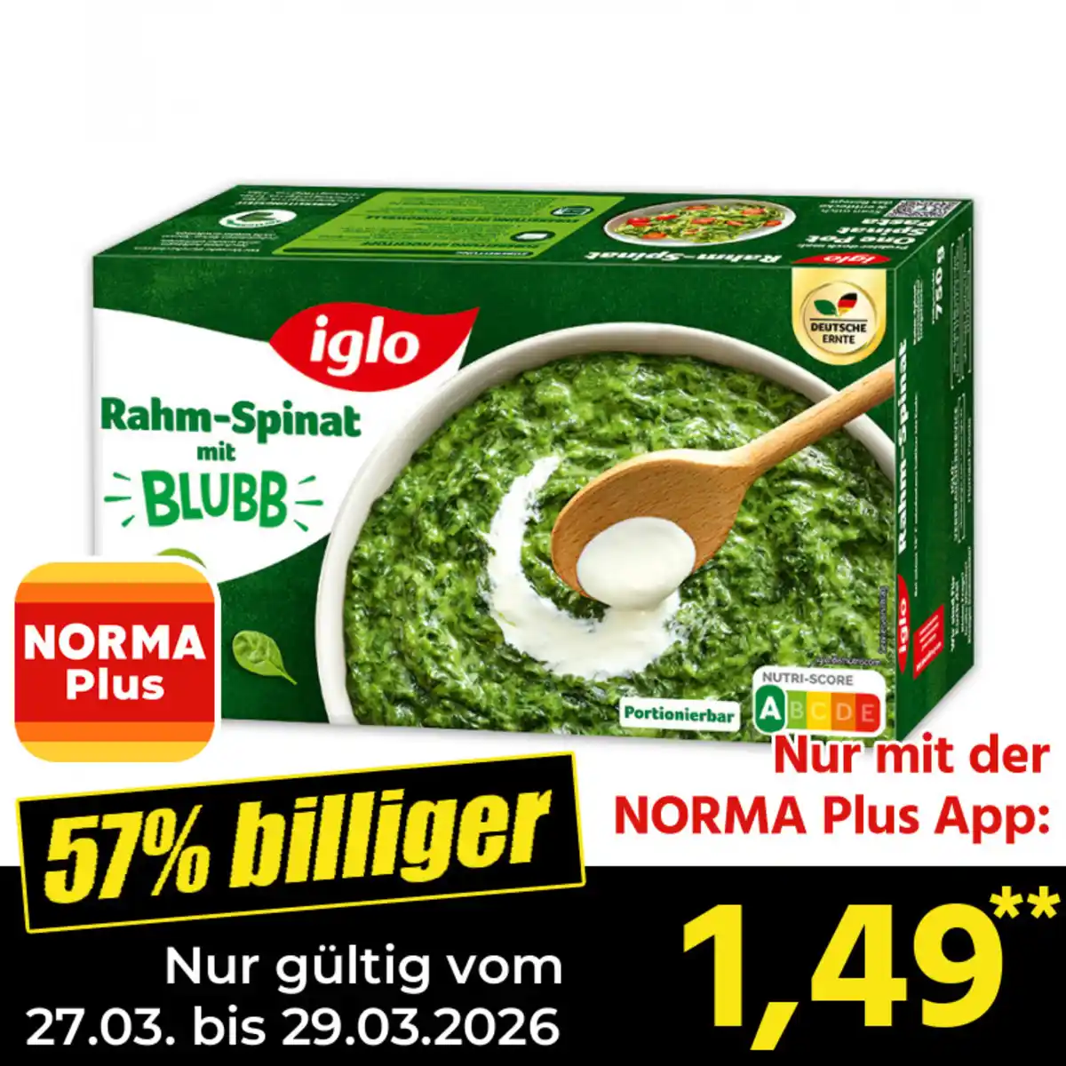 Bild 1 von Iglo Rahm-Spinat