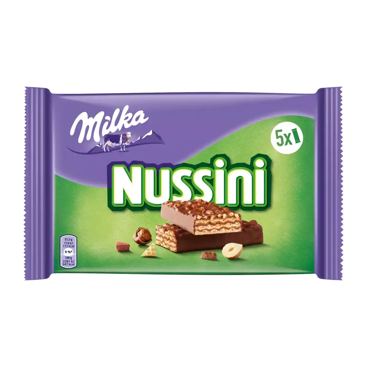 Bild 1 von MILKA Schoko-Riegel Nussini