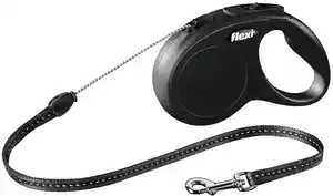 Flexi Hundeleine New Classic S schwarz, Seil