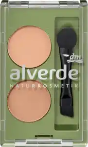 alverde NATURKOSMETIK Augenbrauenpuder Duo 01 Light, 1,6 g