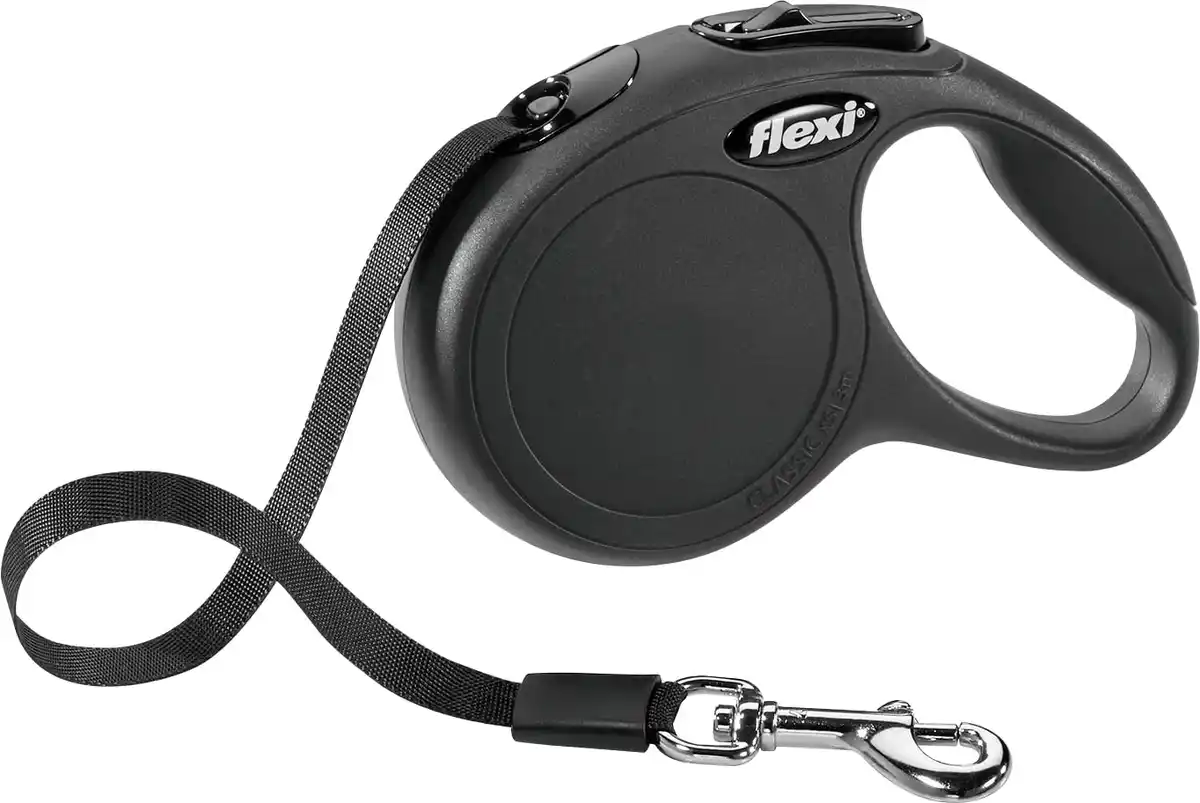 Bild 1 von Flexi Hundeleine New Classic XS schwarz, Gurt