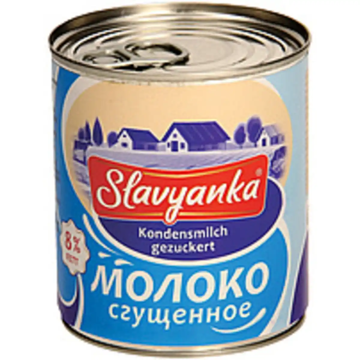 Bild 1 von Gezuckerte Kondensmilch "Slavyanka", wärmebehandelt 8 % Fett...