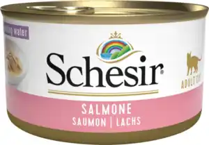 Schesir Nassfutter Katze mit Lachs, 85 g