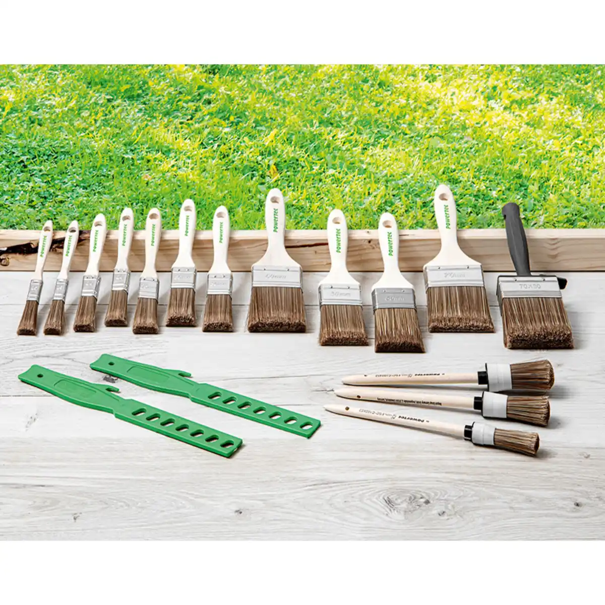 Bild 1 von Powertec Color Pinsel-Set "Pro XXL" 17-tlg.