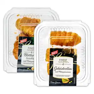 Finest Gourmet Hochwertige Blätterteiggebäcke mit Pistaziencreme