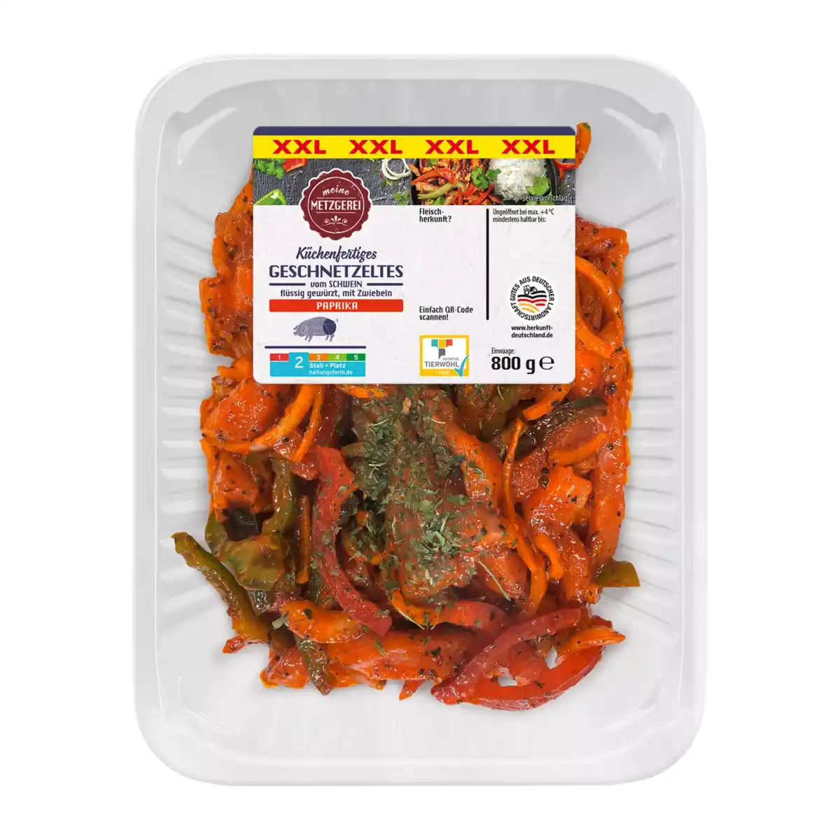 Bild 1 von MEINE METZGEREI Paprika-Schinkengeschnetzeltes XXL