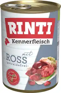 Rinti Kennerfleisch Hundenassfutter Adult getreidefrei 400 g Ross