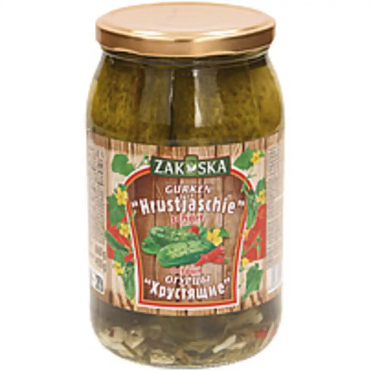 Bild 1 von Eingelegte Gurken "Hrustjaschie", scharf