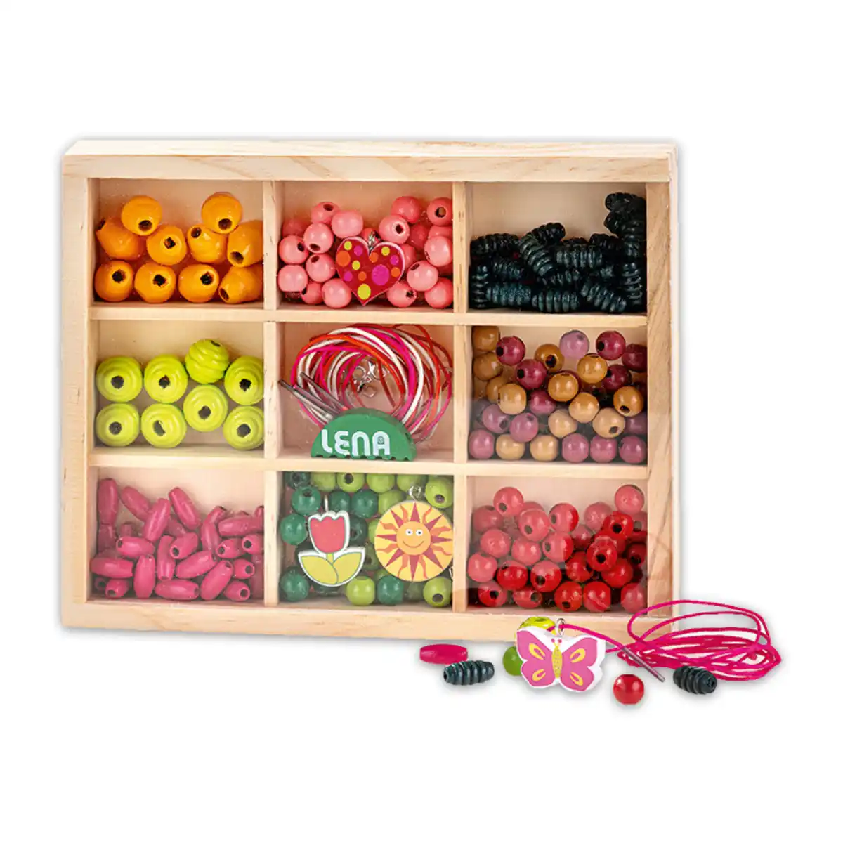 Bild 1 von LENA Holzperlen-Holzkassette