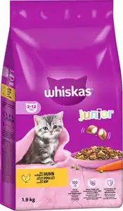 WHISKAS® Beutel Trocken Junior mit Huhn 1,9 kg 1,9 kg
