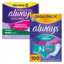 Bild 1 von always Slipeinlagen im Giga Pack oder always discreet Inkontinenzeinlagen im Big Pack
