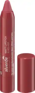alverde NATURKOSMETIK Lippenstift Matt 10 Red Kiss, 3,17 g