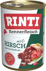 Rinti Kennerfleisch Hundenassfutter Adult getreidefrei 400 g Hirsch