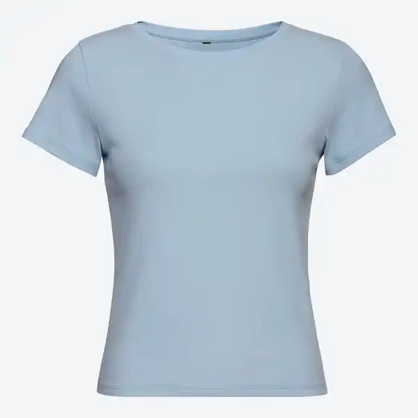 Bild 3 von Damen-T-Shirt mit gerippter Struktur