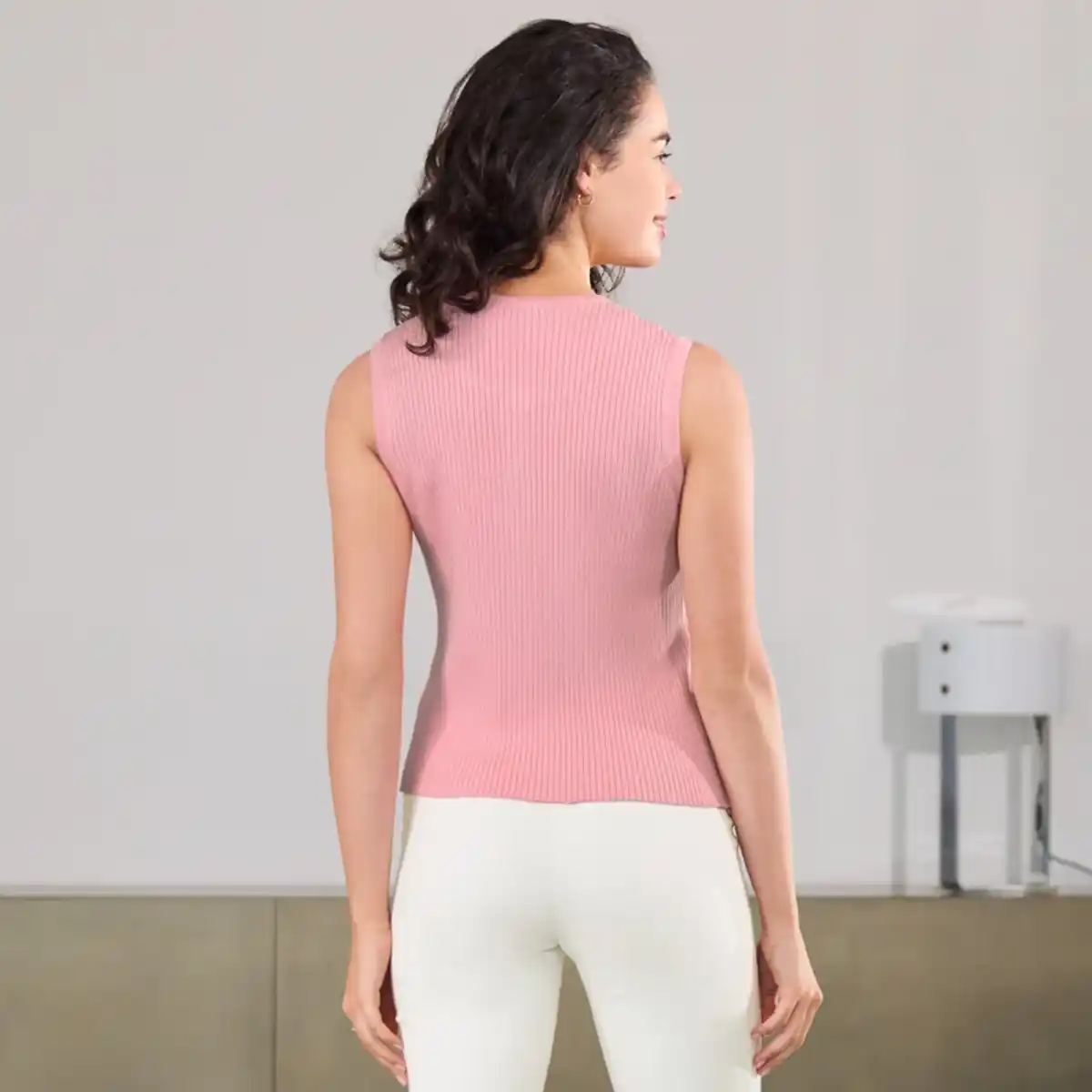 Bild 4 von Damen-Strickweste mit Knopfleiste