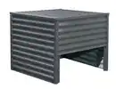 Bild 4 von Komposter aus Stahl mit Deckel, ca. 98 x 98 x 85 cm - Grau