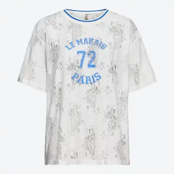 Bild 2 von Damen-T-Shirt mit Spitze