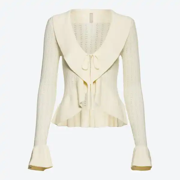 Bild 3 von Damen-Strickjacke mit Rüschen