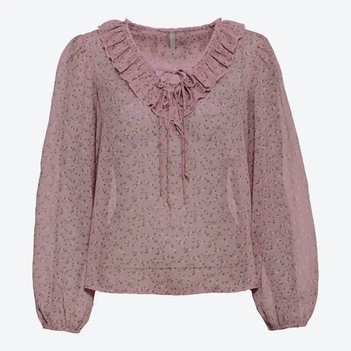 Bild 2 von Damen-Bluse mit Rüsche am Ausschnitt