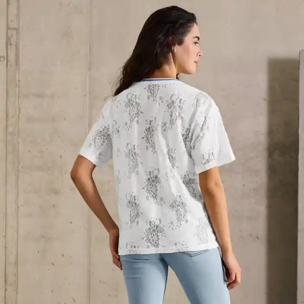 Bild 4 von Damen-T-Shirt mit Spitze