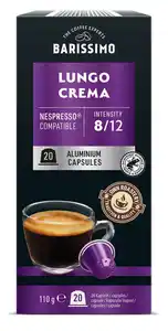 BARISSIMO Kaffeekapseln Lungo Crema 20 Stück