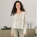Bild 1 von Damen-Langarmshirt mit Rüschen