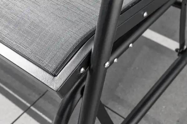 Bild 4 von 2-Sitzer Garten Schaukelbank, ca. 120 x 70 x 83 cm - Schwarz