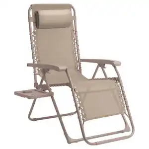 BELAVI Relaxsessel, Faltbar, Taupe