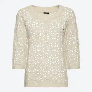 Damen-Pullover in Ajour-Qualität