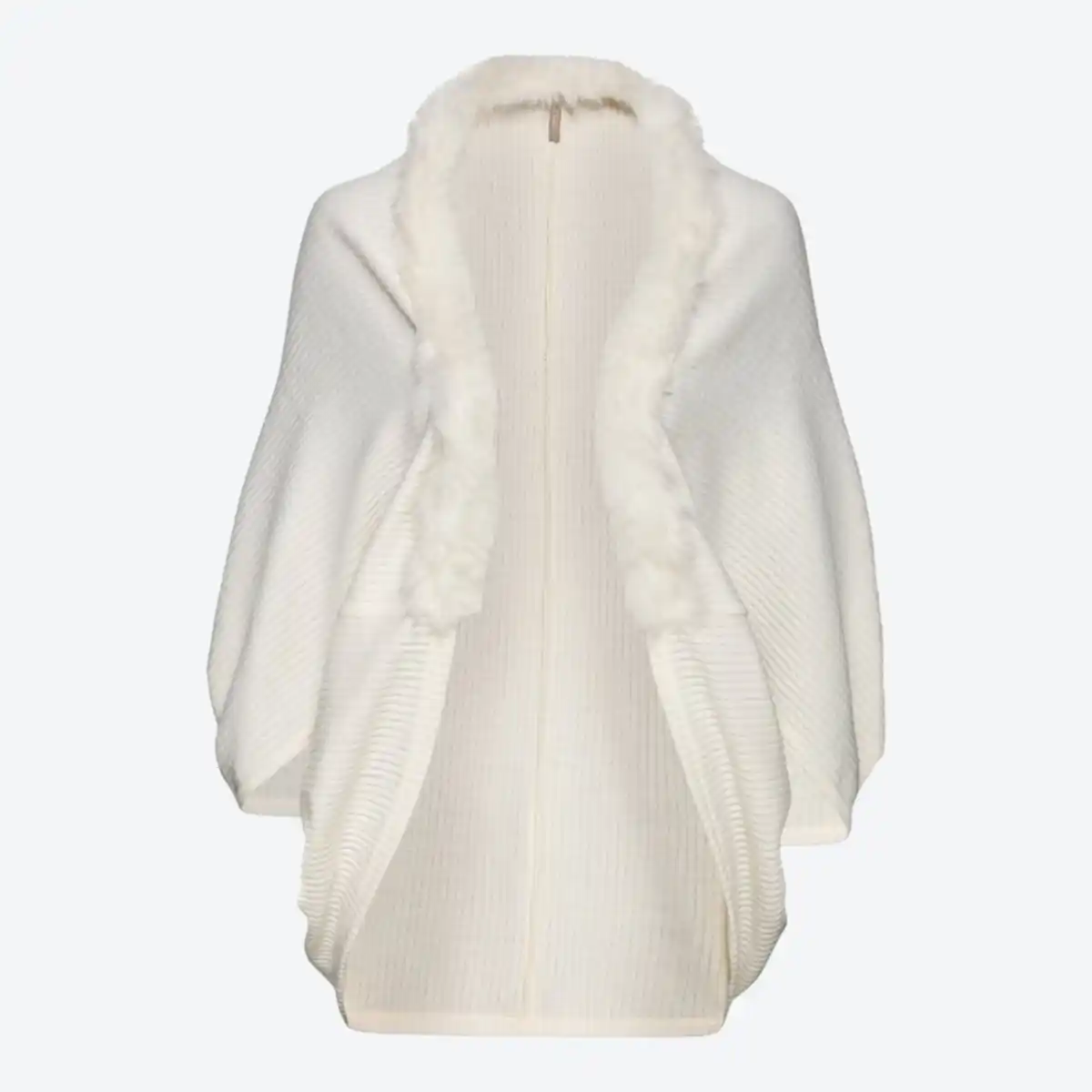 Bild 2 von Damen-Cardigan mit Kunstfell-Kragen