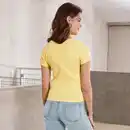 Bild 4 von Damen-T-Shirt mit gerippter Struktur