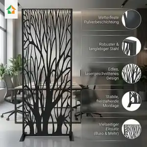 Dekorative Metallwand Metallsichtschutzwand