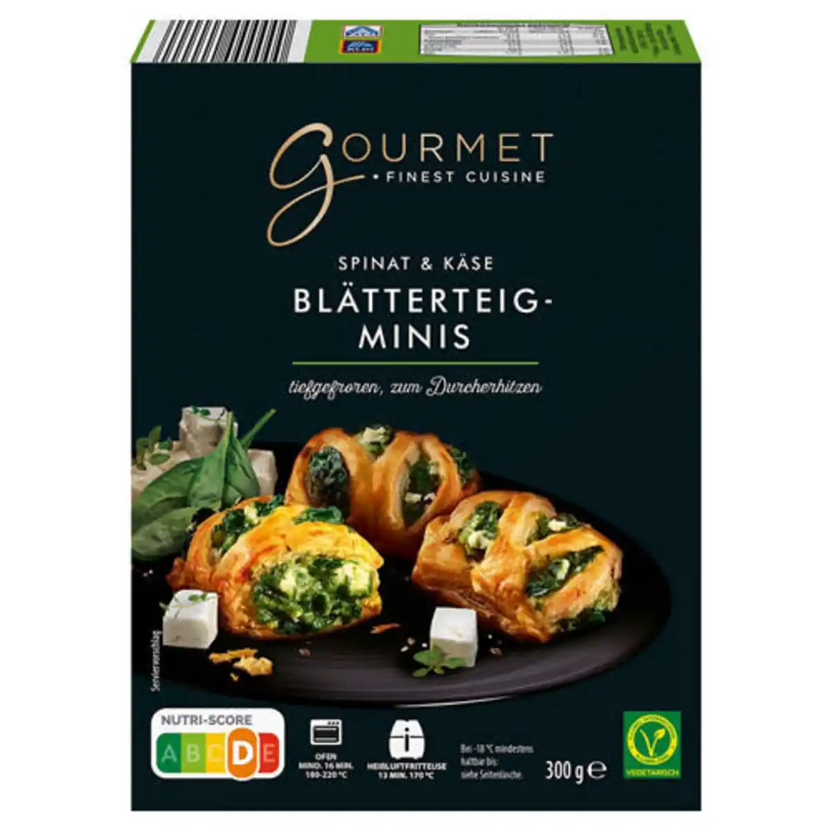 Bild 1 von GOURMET FINEST CUISINE Blätterteig-Minis 300 g, Spinat-Käse