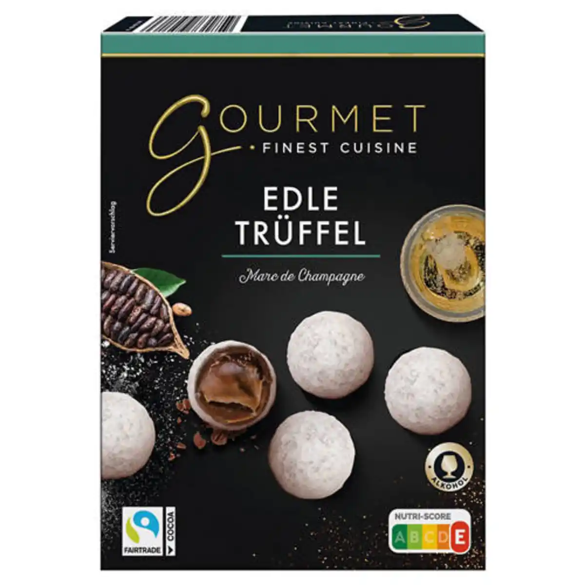 Bild 1 von GOURMET FINEST CUISINE Trüffelpralinen 125 g, Marc de Champagne