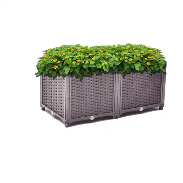 Bild 2 von Pflanzkübel, ca. 80 x 40 x 43 cm - Braun