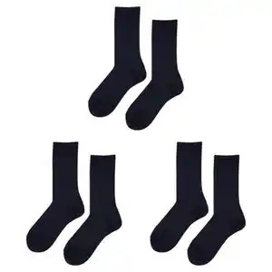 NUR DIE Damen oder Herren Socken ohne Gummi, 3er-Pack, Maritime, 35/38
