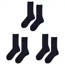Bild 1 von NUR DIE Damen oder Herren Socken ohne Gummi, 3er-Pack, Maritime, 35/38