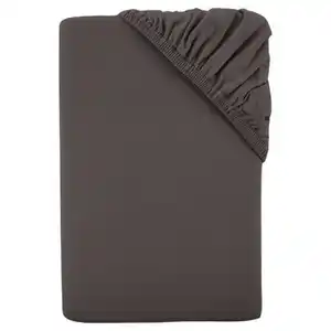 NOVITESSE Supersoft Spannbetttuch Doppelbettgröße, Grau