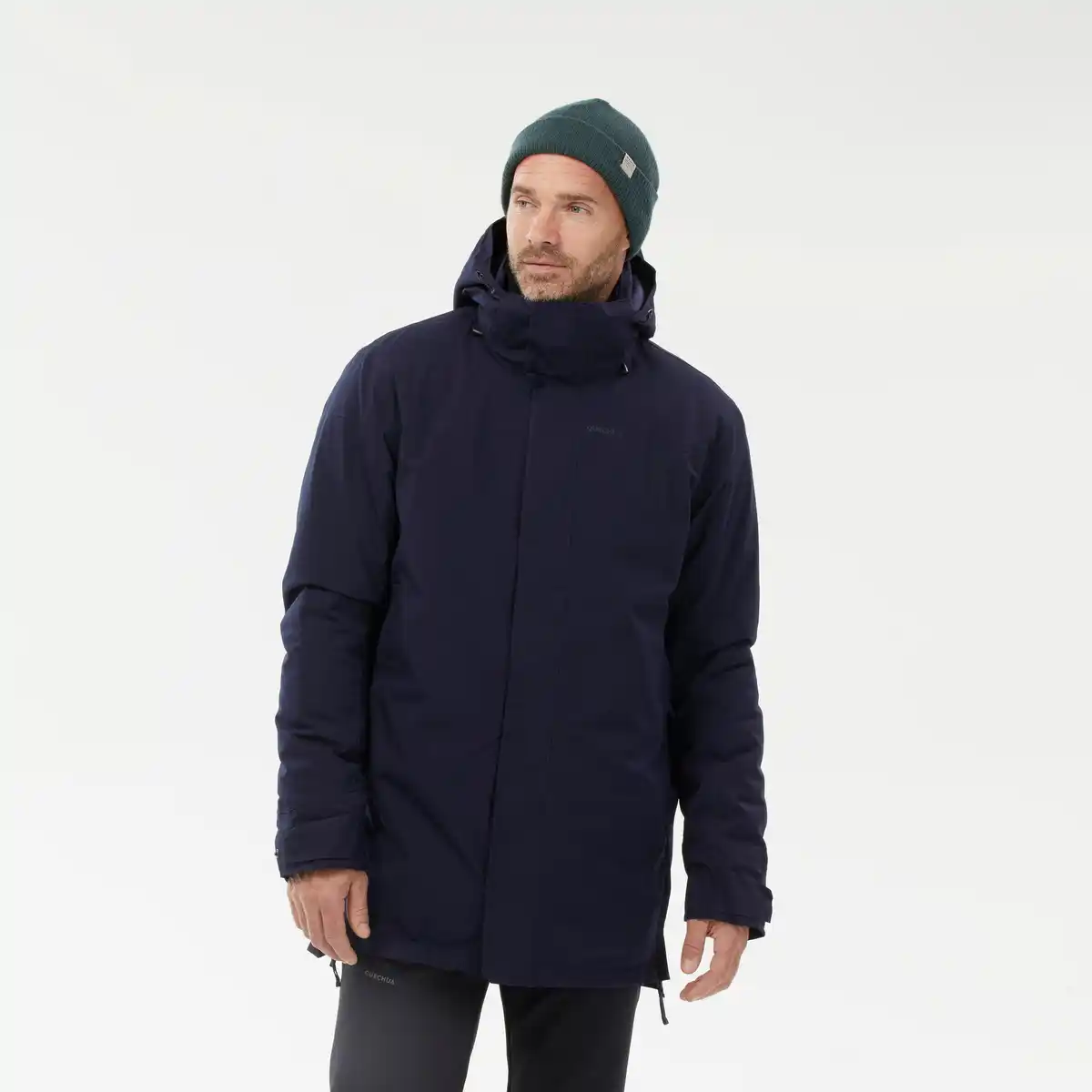 Bild 1 von QUECHUA Parka Winterjacke Herren warm bis -10 °C wasserdicht Winterwandern - SH500 blau