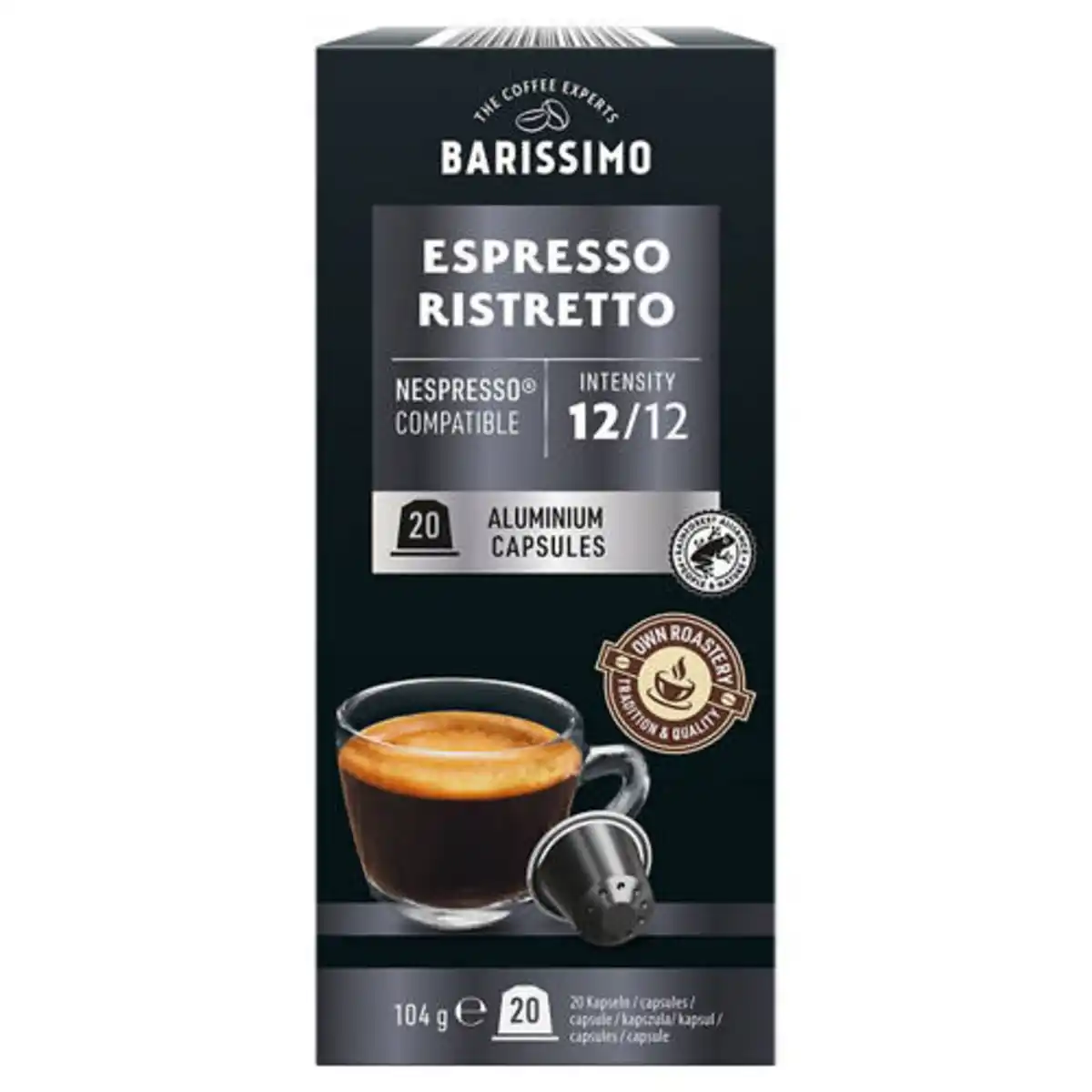 Bild 1 von AMAROY Kaffeekapseln Espresso Ristretto 20 Stück